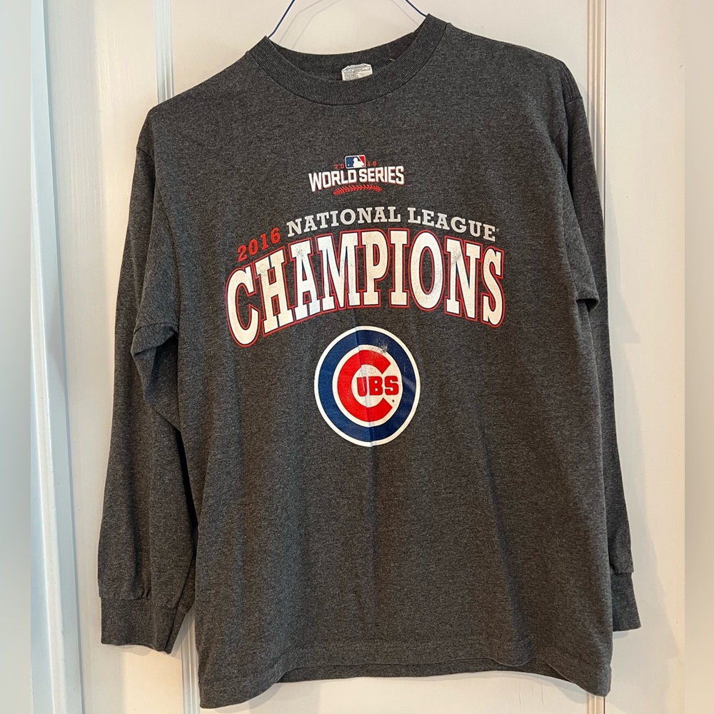 Chicago Cubs 2016 National League Champions Long Sleeve T-shirt Size M